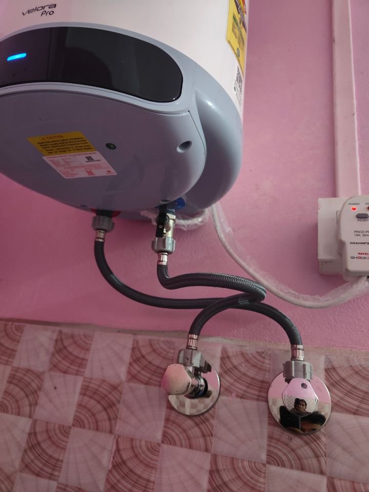 Havells Velora Pro 15L Geyser water heating status